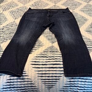 Kut from the Kloth Women's Boyfriend Jeans in Dark Blue